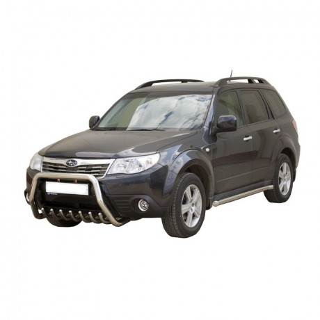 Защита порогов (d63.5) для Subaru Forester (2009-2013)(Окрашенное) купить недорого с доставкой в Славгород